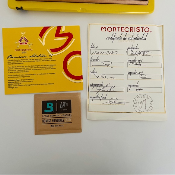 Montecristo Cigar Box Epic Premium with Sleek Look for Display RARE 2007 - Picture 15 of 16